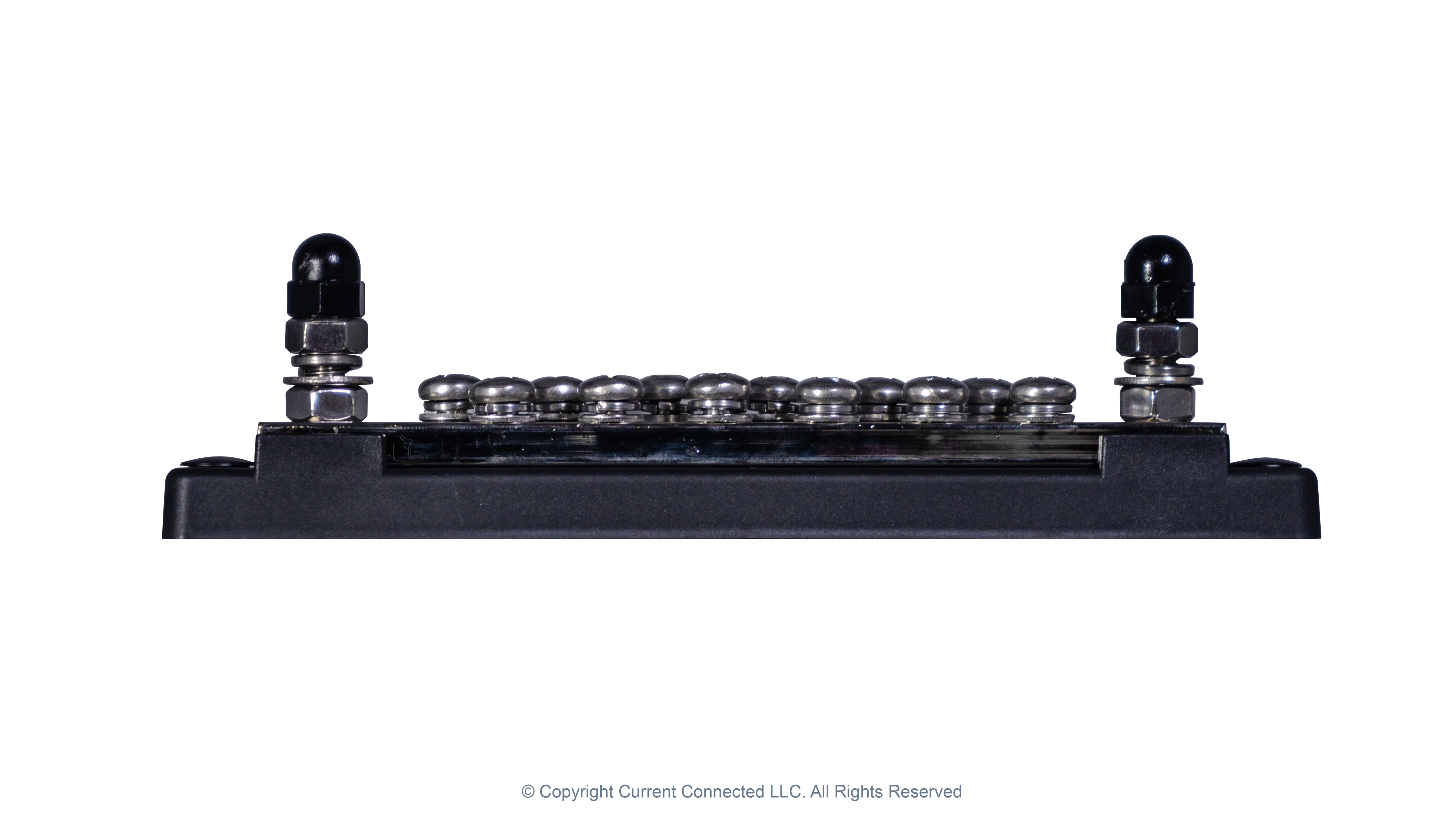 Pytes-300A-Busbars-Front-View High quality photo of the Pytes 300A Busbars Front View without cover. Photographed by Current Connected