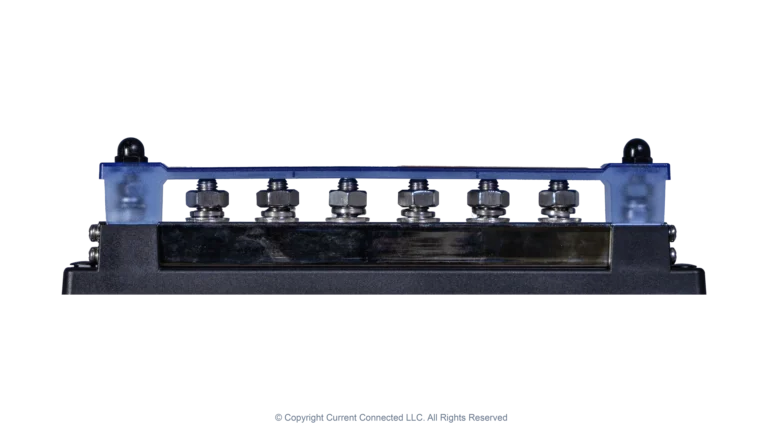 High quality photo of the Pytes 600A Busbars Front Cover View. Photographed by Current Connected