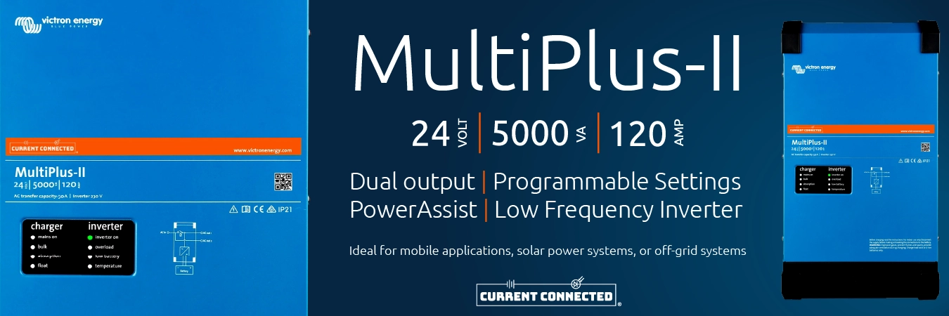 Victron Energy MultiPlus-II 24V 5kVA 120V AC Output Inverter descriptive image