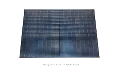High quality photo of the YHSunpro 44W Bifacial Front view. Photographed by Current Connected