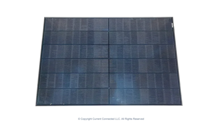 High quality photo of the YHSunpro 44W Bifacial Front view. Photographed by Current Connected