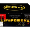 EG4LP48V100A-EG4-LiFePOWER4-Front-Top High quality photo of the EG4 LiFePOWER4 Front Top view. Photographed by Current Connected