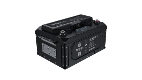 High quality photo of the Big Battery 12V Husky Front Left View. Photo sourced by Current Connected.