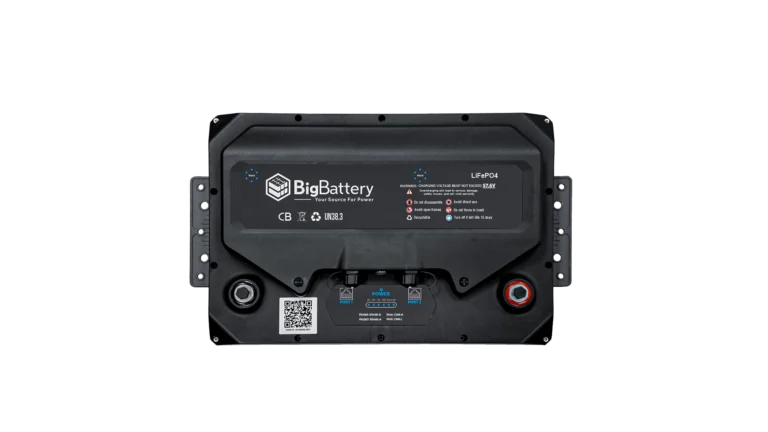 High quality photo of the Big Battery Husky LiFePO4 Battery INV Top View. Photo sourced by Current Connected.