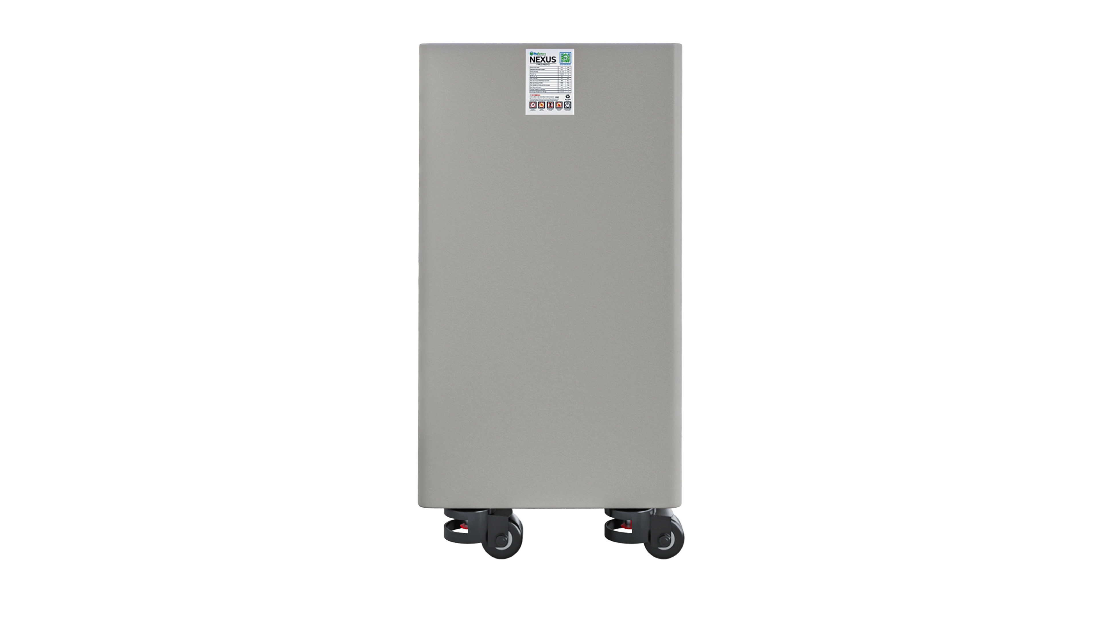 High quality photo of the Big Battery 48V Nexus 15kWh Left View. Photo sourced by Current Connected.