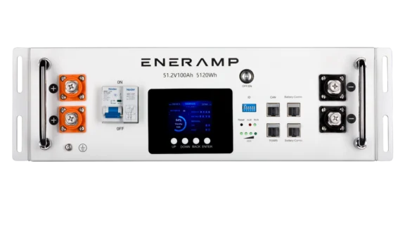 Eneramp - E-03000101 - Endurance 5 - 51.2V 5120Wh Rack Mount Battery - Front View