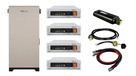 Pytes V5 48V 20.48kWh Outdoor Bundle with V-Box-OC Rack