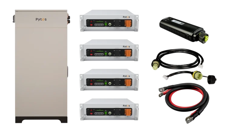 Pytes V5 48V 20.48kWh Outdoor Bundle with V-Box-OC Rack