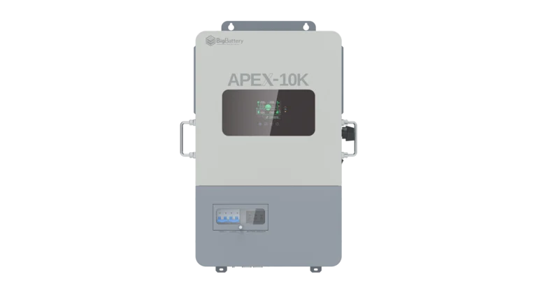 High quality photo of the Big Battery Apex-10k Front View. Photo sourced by Current Connected.