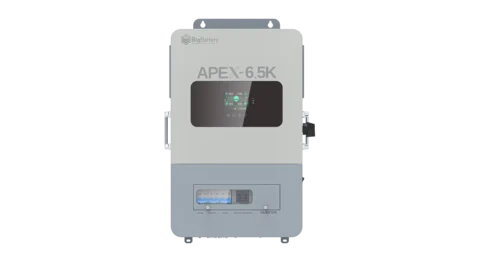 High quality photo of the Big Battery Apex-6.5k Front View. Photo sourced by Current Connected.