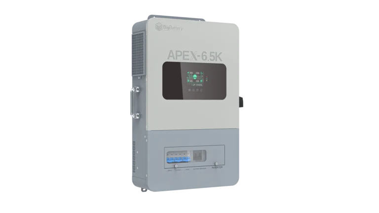 High quality photo of the Big Battery Apex-6.5k Front Left View. Photo sourced by Current Connected.