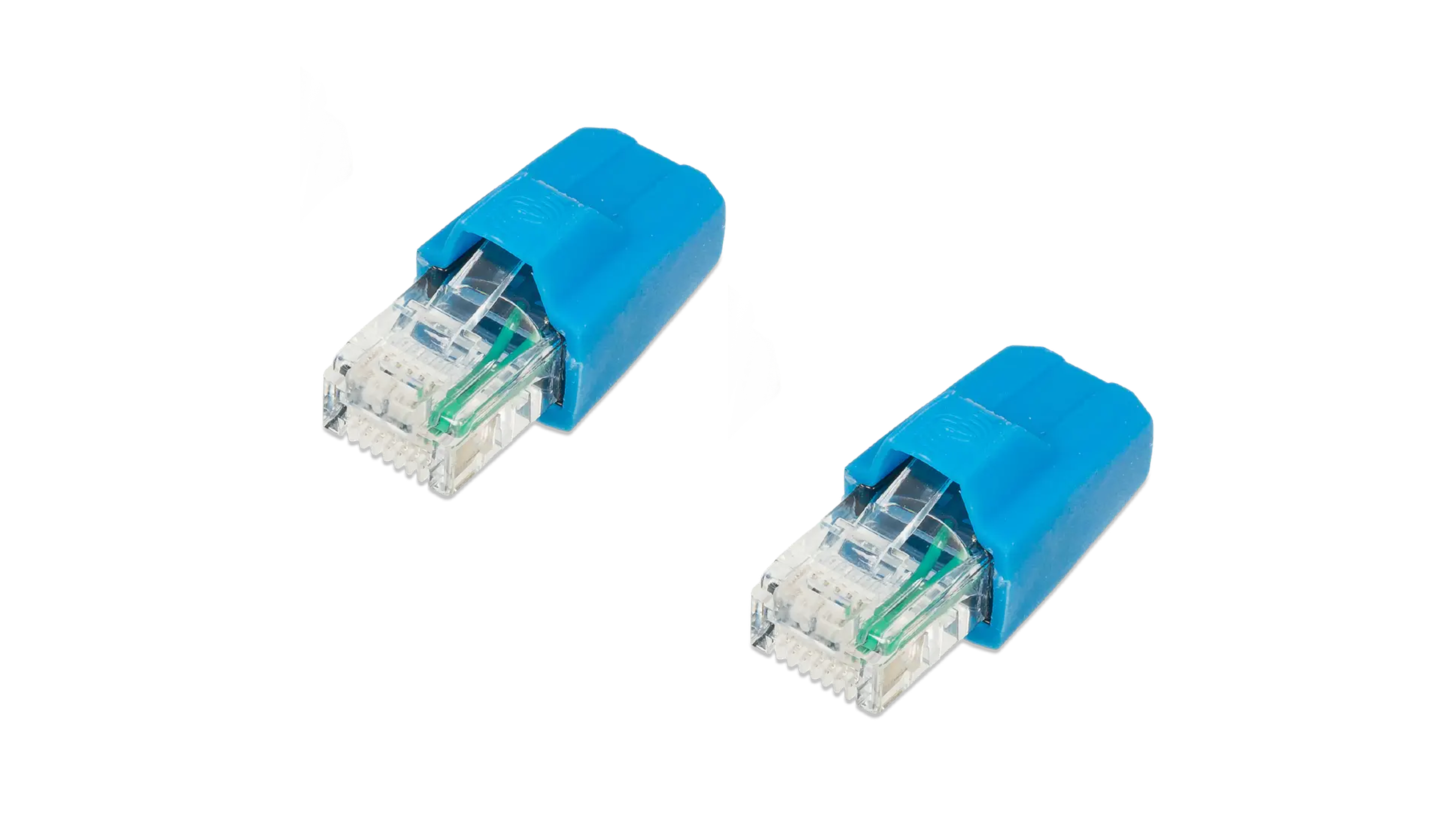 High quality photo of the Victron RJ45 Terminator Top Angle View. Photo sourced by Current Connected.