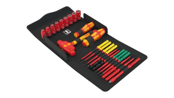 High quality photo of the Wera Kaftform Kompakt Vde 24 Allrounder Set. Photo sourced by Current Connected from WERA Tools.
