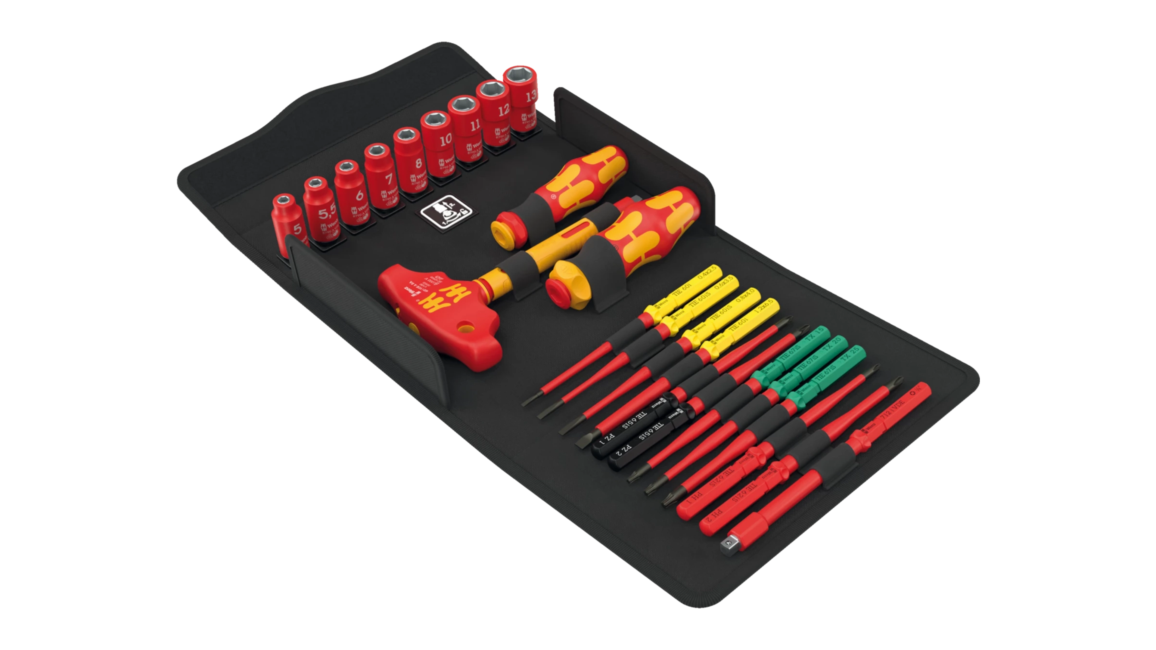 High quality photo of the Wera Kaftform Kompakt Vde 24 Allrounder Set. Photo sourced by Current Connected from WERA Tools.