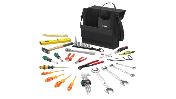 High quality photo of the Wera 2GO SHK 1 Tool Set. Photo sourced by Current Connected from WERA Tools.