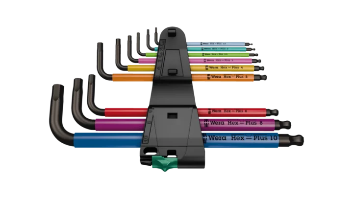 High quality photo of the Wera 950 Spkl 9 SM N MultiColour. Photo sourced by Current Connected from WERA Tools.