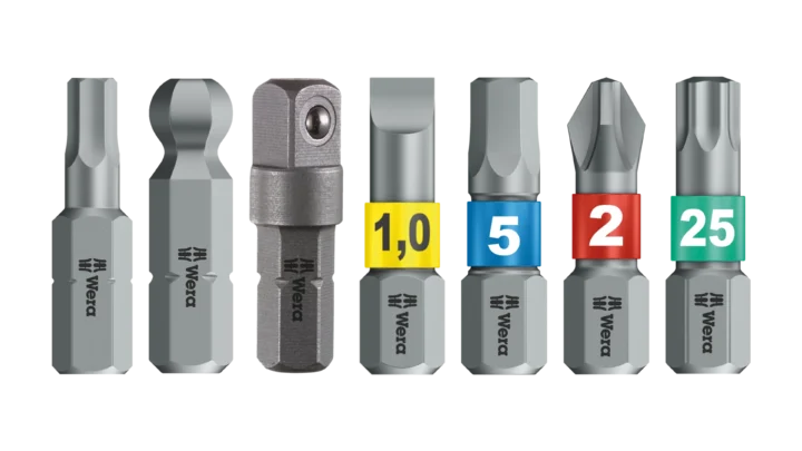 High quality photo of the Wera Bicycle Set 3A Included Bits. Photo sourced by Current Connected from WERA Tools.