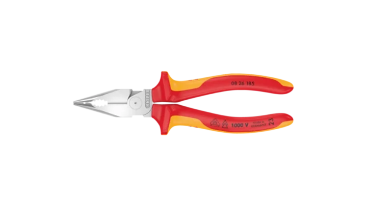 High quality photo of the Wera Knipex 08 26 185 Spitz Kombizange. Photo sourced by Current Connected from WERA Tools.