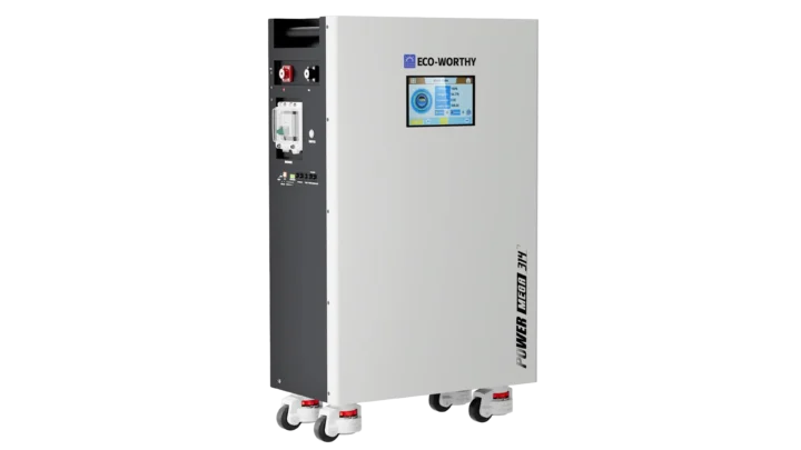 High quality photo of the ECO-WORTHY POWERMEGA 512V Front Left View. Photo sourced by Current Connected from ECO-WORTHY.