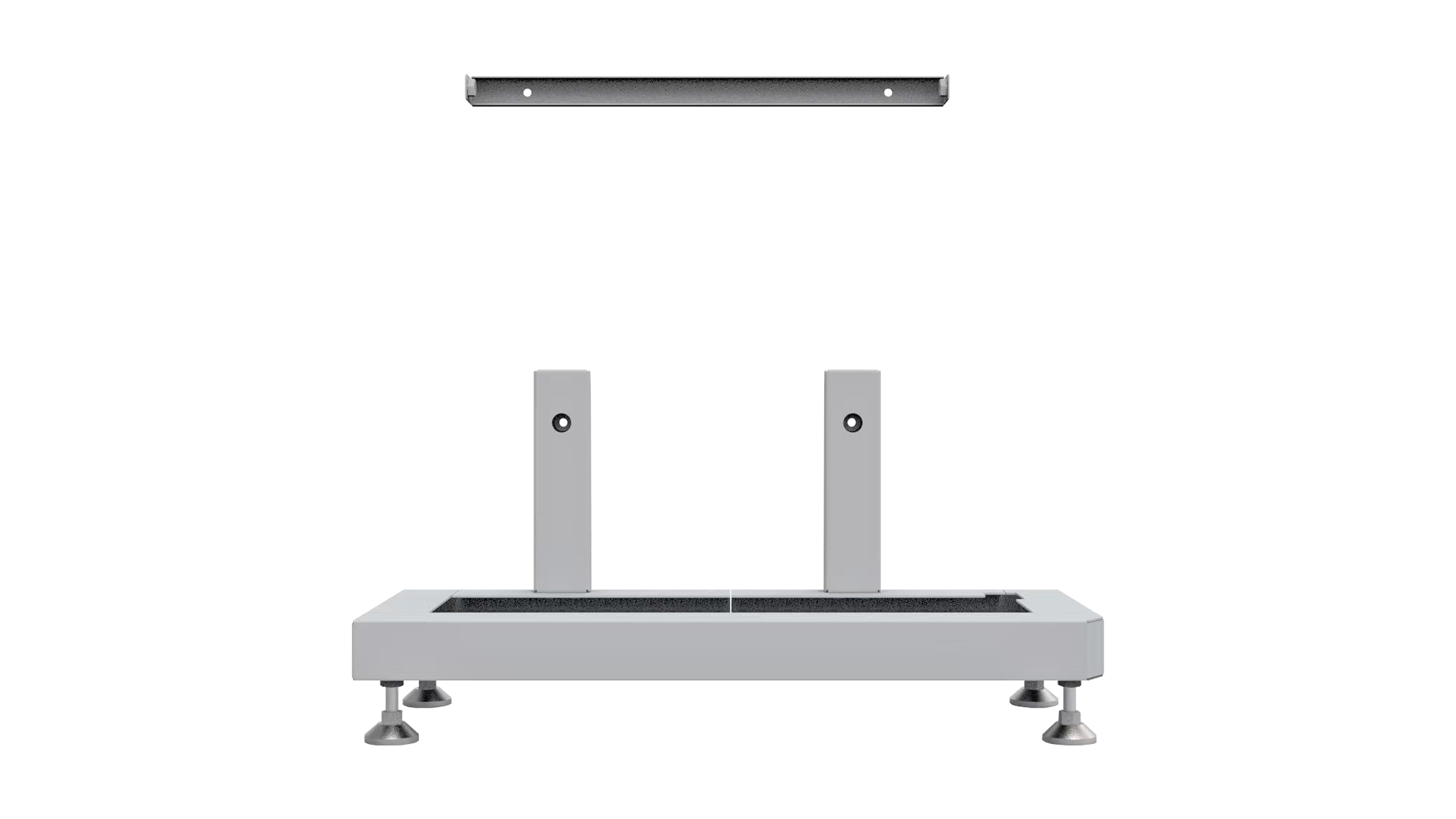 High quality photo of the Pytes V16 Floor Mount Base Front View. Photo sourced by Current Connected from Pytes.